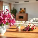 Decorate your home with artificial flower