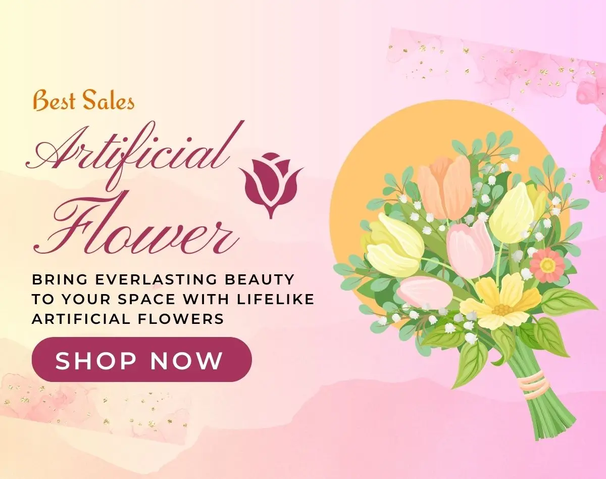 artificial flower hero banner